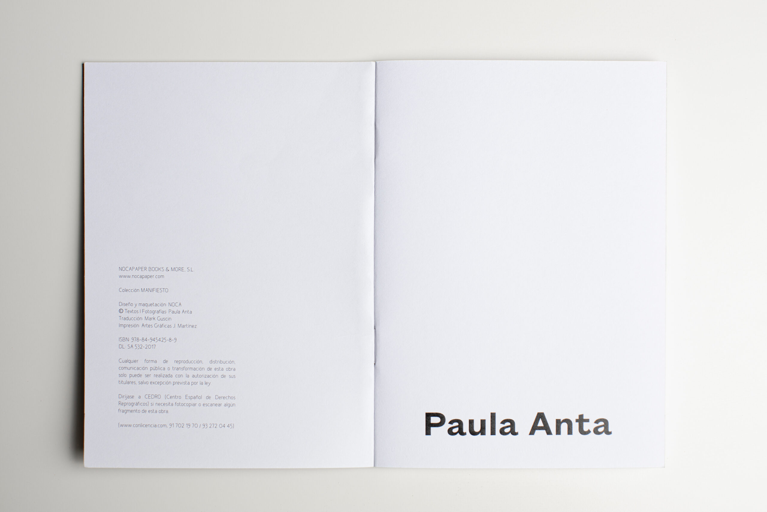 libro Manifiesto Créditos- Paula Anta